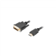Lanberg HDMI to DVI-D Cable, Single Link with Gold-Plated Connectors | CA-HDDV-10CC-0018-BK | HDMI to DVI-D | 1.8 m