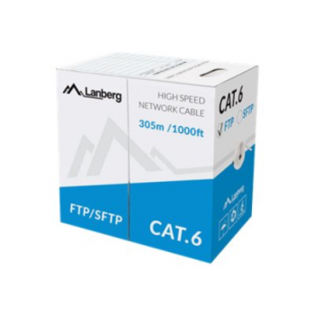 Lanberg | LAN Cable Cat.6 FTP, Solid CU Grey CPR + Fluke Passed | LCF6-11CU-0305-S | 305 m | Gray