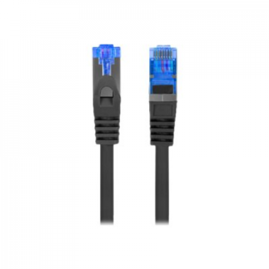 Lanberg | Patch cable - CAT 6a | RJ-45 - male | RJ-45 - male | 1 m | Black | RAL 9004