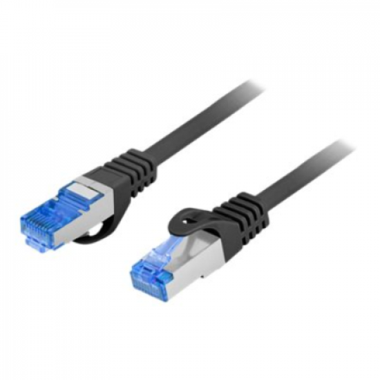 Lanberg | Patchcord Cat.6A S/FTP LSZH CCA | PCF6A-10CC-1500-BK | 15 m | Black