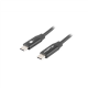 Lanberg USB-C 2.0 Cable, Quick Charge 4.0 | CA-CMCM-40CU-0018-BK | USB Type-C to USB Type-C | 1.8 m