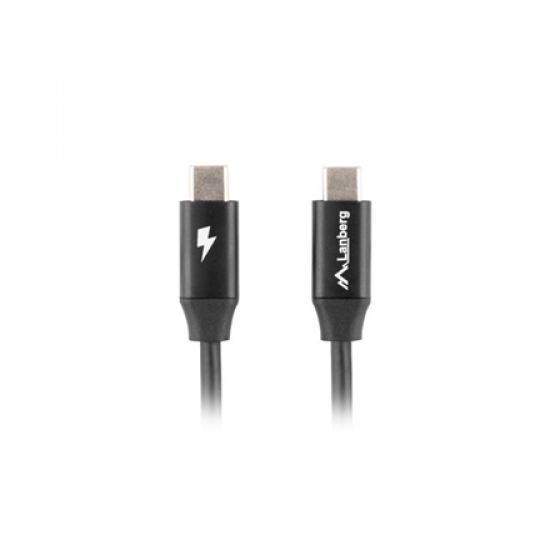 Lanberg USB-C 2.0 Cable, Quick Charge 4.0 | CA-CMCM-40CU-0018-BK | USB Type-C to USB Type-C | 1.8 m