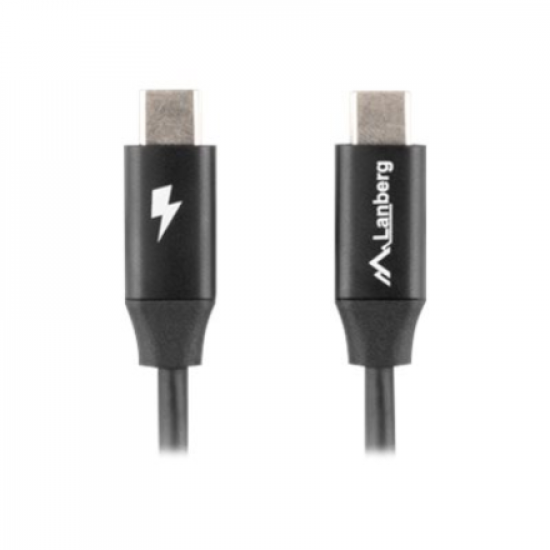 Lanberg USB-C 2.0 Cable, Quick Charge 4.0 | CA-CMCM-40CU-0018-BK | USB Type-C to USB Type-C | 1.8 m