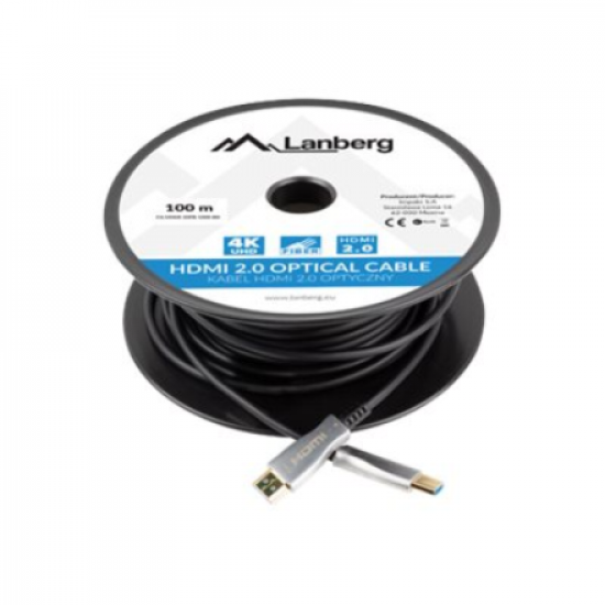 Lanberg CA-HDMI-20FB-1000-BK | HDMI to HDMI | 100 m