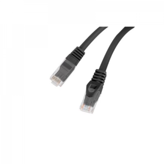Lanberg | Patchcord Cat.6 UTP LSZH CU | PCU6-10CU-0100-BK | 1 m | Black