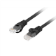 Lanberg | Patchcord Cat.6 UTP LSZH CU | PCU6-10CU-1000-BK | 10 m | Black