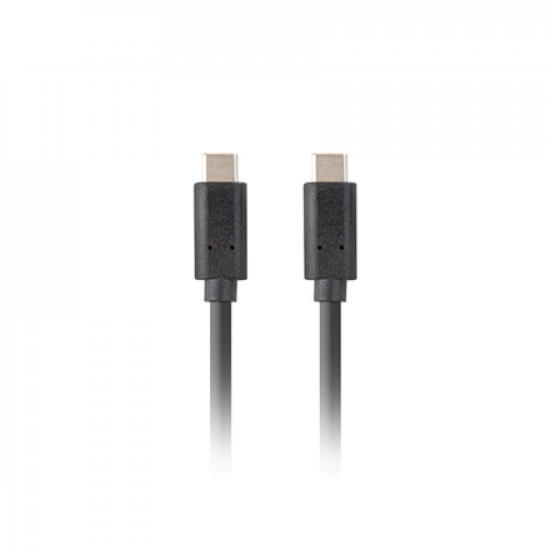 Lanberg USB-C 3.1 Gen 2 Cable, 10GB/s PD100W, 1 m | CA-CMCM-32CU-0010-BK | USB Type-C to USB Type-C