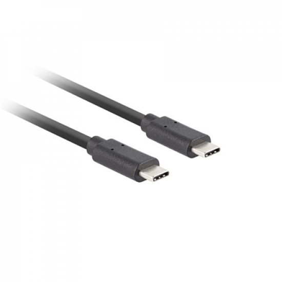 Lanberg USB-C 3.1 Gen 2 Cable, 10GB/s PD100W, 1 m | CA-CMCM-32CU-0010-BK | USB Type-C to USB Type-C
