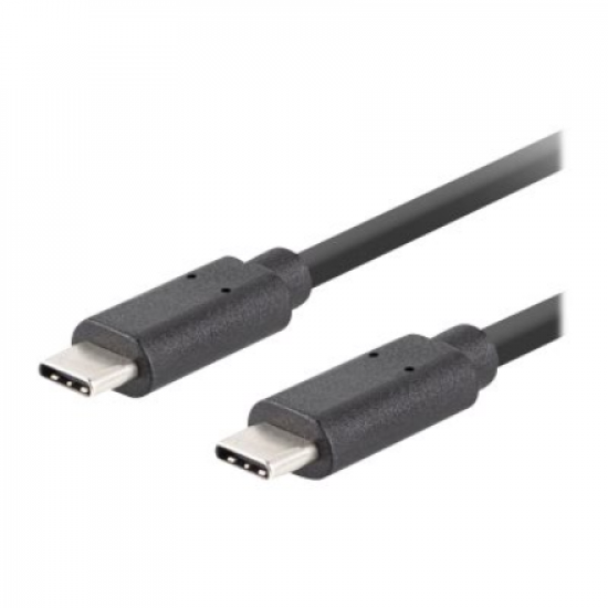 Lanberg USB-C 3.1 Gen 2 Cable, 10GB/s PD100W, 1.8 m | CA-CMCM-32CU-0018-BK | USB Type-C to USB Type-C