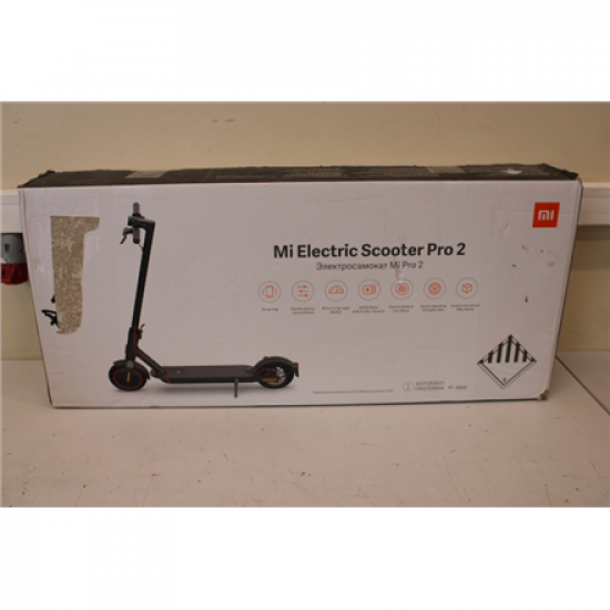 SALE OUT. Xiaomi Mi Electric Scooter Pro 2 (Black) | SALE OUT. Xiaomi Mi Electric Scooter Pro 2 | 600 W | 25 km/h | 3 month(s) | Black | USED, SCRATCHED, DIRTY, SMALL CRACK BEHIND LEG, MISSING: CHARGER, MANUAL AND LEFT BACK REFLECTOR