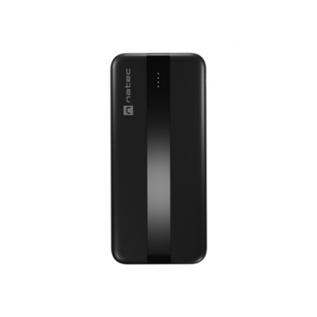 Natec Power Bank | Trevi Slim Q V2 | 10000 mAh | Black