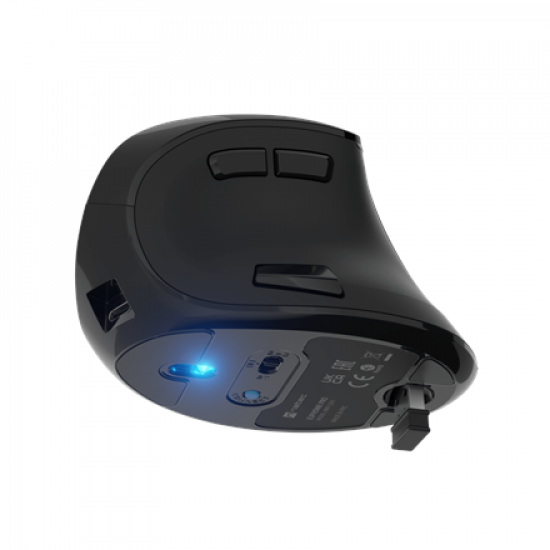 Natec | Vertical Mouse | Euphonie Pro | Wireless | Bluetooth, 2.4GHz | Black