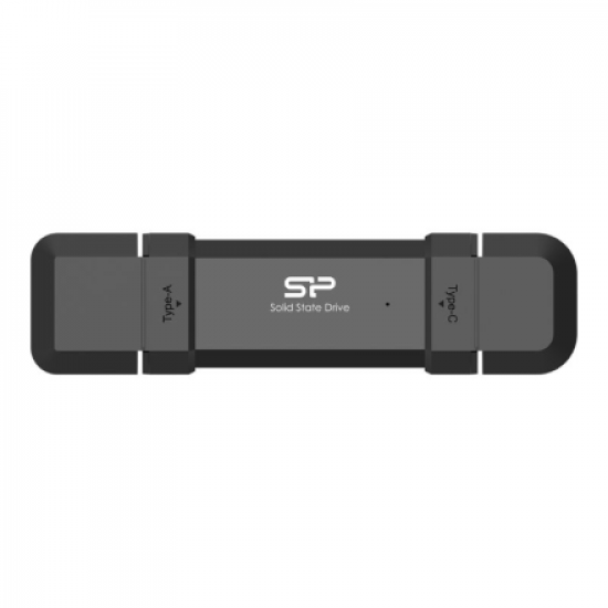 Silicon Power Portable External SSD | DS72 | 2000 GB | USB Type-A/USB Type-C 3.2 Gen 2 | Black