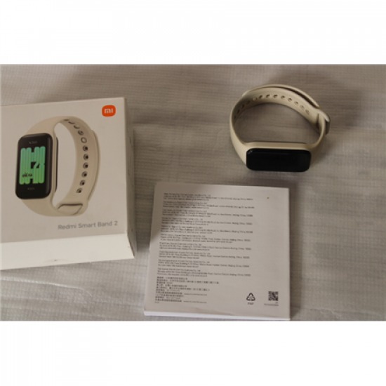 SALE OUT. Xiaomi Redmi | Smart Band 2 | Fitness tracker | Touchscreen | Heart rate monitor | Waterproof | Bluetooth | USED, MISSING CHARGER | Ivory