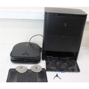 SALE OUT. Ecovacs DEEBOT X5 OMNI Vacuum cleaner, Robot, Wet&Dry, Operating time 164 min, Dust bin 0,25 L, 6400mAh, Black + Auto-empty statio | Ecovacs Robotic Vacuum Cleaner | DEEBOT X5 OMNI | Wet&Dry | Operating time (max) 164 min | Lithium-Ion | 6400 mA