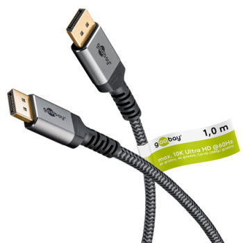 Goobay DisplayPort Cable 2.0/2.1, 80 Gbit/s | 75684 | DisplayPort to  DisplayPort