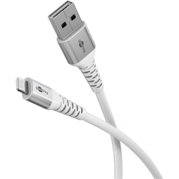 Goobay Lightning USB-A Supersoft Textile Cable with Metal Plugs | 74511