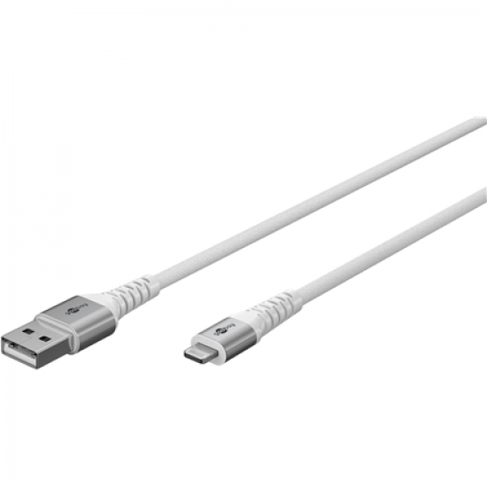 Goobay Lightning USB-A Supersoft Textile Cable with Metal Plugs | 74512
