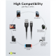 Goobay USB-C to USB-A Supersoft Textile Cable with Metal Plugs | 74526 | USB-C to USB-A