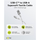 Goobay USB-C to USB-A Supersoft Textile Cable with Metal Plugs | 74530