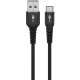 Goobay USB-C to USB-A Supersoft Textile Cable with Metal Plugs | 74527
