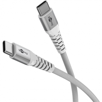Goobay USB-C Supersoft Textile Cable with Metal Plugs | 70194