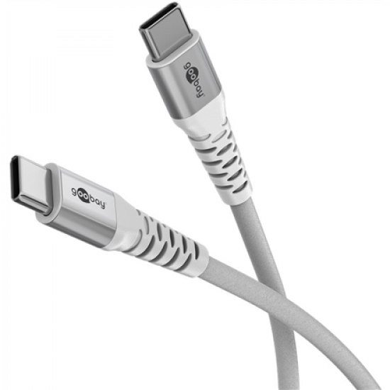 Goobay USB-C Supersoft Textile Cable with Metal Plugs | 70194