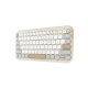 Asus Marshmallow KW100 | Keyboard | Wireless | US International | Oat Milk | Bluetooth