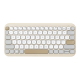Asus Marshmallow KW100 | Keyboard | Wireless | US International | Oat Milk | Bluetooth