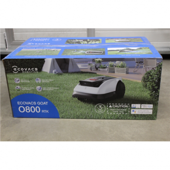 SALE OUT. Ecovacs GOAT O800 RTK Lawn Mower, Robot, Up to 800 m², LiDAR-enhanced RTK navigation, SmartEdge, White | Ecovacs | Lawn Mower 	GOAT O800 RTK | UNPACKED, WHITE SPOTS ON THE WHEEL