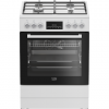BEKO Cooker | FBM62330GWDTN | Hob type Gas | Oven type Electric | White | Width 60 cm | Grilling | LED | Depth 60 cm | 72 L