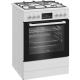 BEKO Cooker | FBM62330GWDTN | Hob type Gas | Oven type Electric | White | Width 60 cm | Grilling | LED | Depth 60 cm | 72 L
