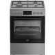 BEKO Cooker | FBMA61330GXDT | Hob type Gas | Oven type Electric | Stainless Steel | Width 60 cm | Grilling | LED | Depth 60 cm | 72 L