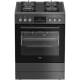 BEKO Cooker | FBM62330GADSN | Hob type Gas | Oven type Electric | Grey | Width 60 cm | Grilling | LED | Depth 60 cm | 72 L