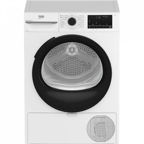 BEKO | Dryer Machine with Heat Pump | BM3T49230W | Energy efficiency class E | Front loading | 9 kg | Digital | Depth 60.7 cm | White