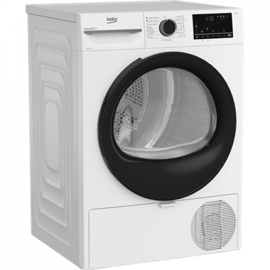 BEKO | Dryer Machine with Heat Pump | BM3T49230W | Energy efficiency class E | Front loading | 9 kg | Digital | Depth 60.7 cm | White