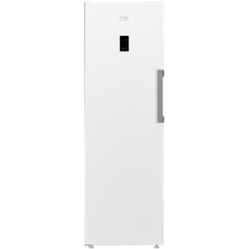 BEKO | Freezer | B3RMFNE314W | Energy efficiency class E | Upright | Free standing | Height 186.5 cm | Total net capacity 286 L | No Frost system | Display | White