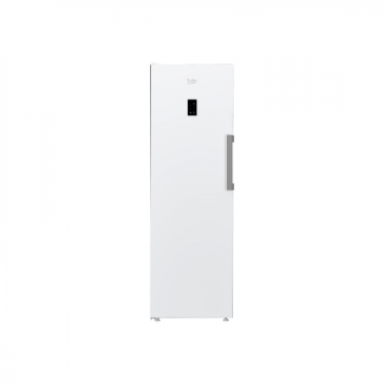 BEKO | Freezer | B3RMFNE314W | Energy efficiency class E | Upright | Free standing | Height 186.5 cm | Total net capacity 286 L | No Frost system | Display | White