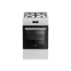 BEKO Cooker | FSM51339DWDS | Hob type Gas | Oven type Electric | White | Width 50 cm | Grilling | LED | Depth 60 cm | 60 L
