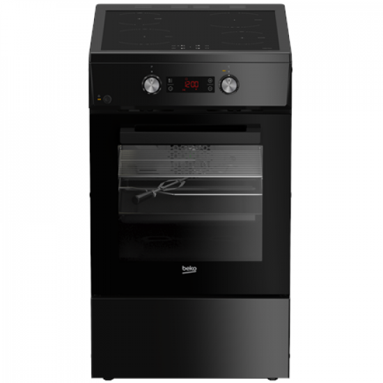 BEKO Cooker | FSM59305BDT | Hob type Induction | Oven type Electric | Black | Width 50 cm | Grilling | Depth 60 cm | 60 L