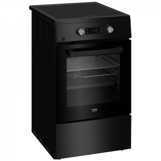 BEKO Cooker | FSM59305BDT | Hob type Induction | Oven type Electric | Black | Width 50 cm | Grilling | Depth 60 cm | 60 L