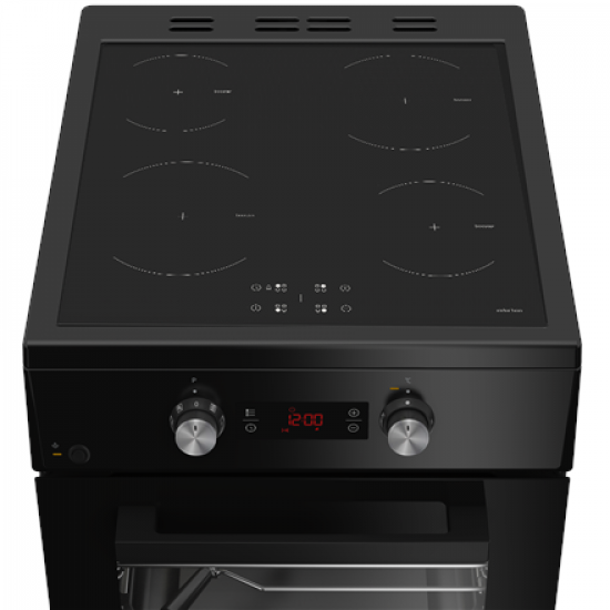 BEKO Cooker | FSM59305BDT | Hob type Induction | Oven type Electric | Black | Width 50 cm | Grilling | Depth 60 cm | 60 L