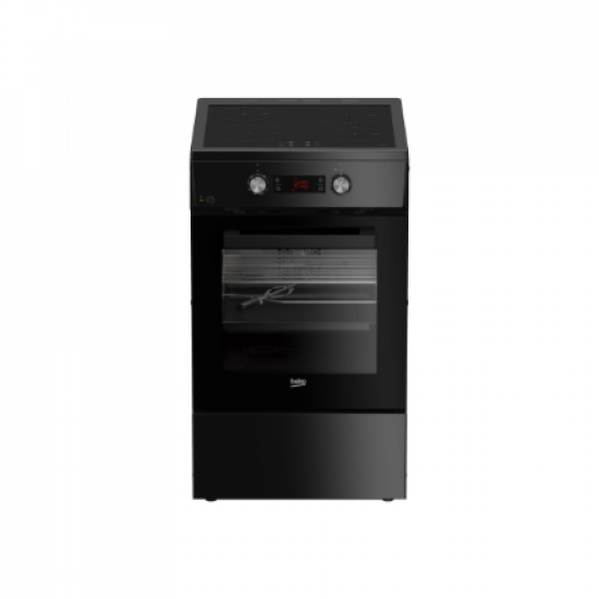 BEKO Cooker | FSM59305BDT | Hob type Induction | Oven type Electric | Black | Width 50 cm | Grilling | Depth 60 cm | 60 L