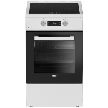 BEKO Cooker | FSM59305WDT | Hob type Induction | Oven type Electric | White | Width 50 cm | Grilling | Depth 60 cm | 60 L