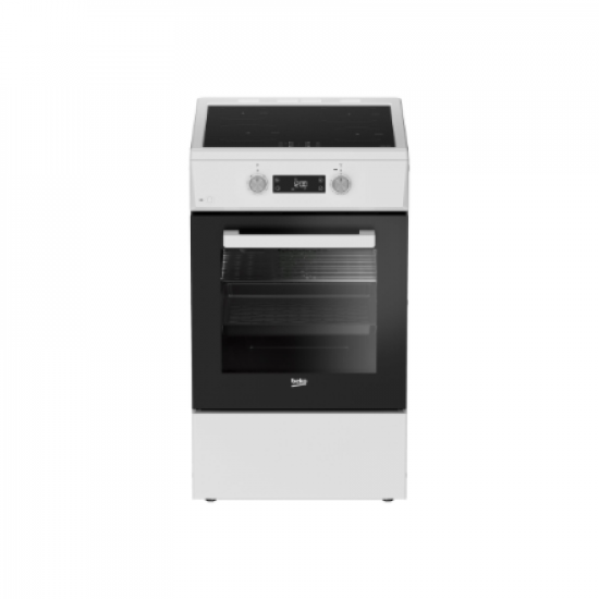 BEKO Cooker | FSM59305WDT | Hob type Induction | Oven type Electric | White | Width 50 cm | Grilling | Depth 60 cm | 60 L