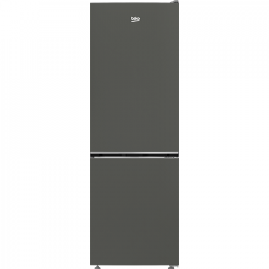BEKO Refrigerator | B3RCNA344HG | Energy efficiency class E | Free standing | Combi | Height 179.6 cm | No Frost system | Fridge net capacity 209 L | Freezer net capacity 92 L | Display | 37 dB | Grey