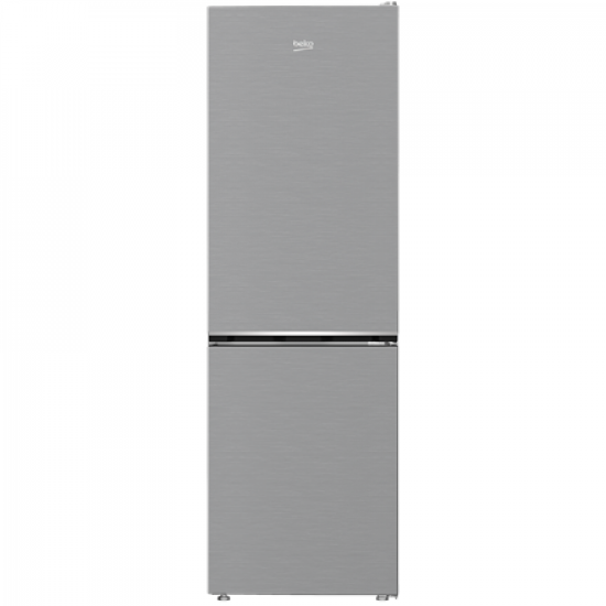 BEKO Refrigerator | B1RCNA364XB | Energy efficiency class E | Free standing | Combi | Height 186.5 cm | No Frost system | Fridge net capacity 210 L | Freezer net capacity 106 L | 37 dB | Grey