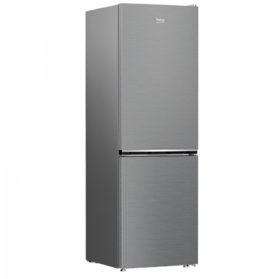BEKO Refrigerator | B1RCNA364XB | Energy efficiency class E | Free standing | Combi | Height 186.5 cm | No Frost system | Fridge net capacity 210 L | Freezer net capacity 106 L | 37 dB | Grey
