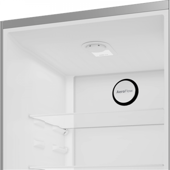 BEKO Refrigerator | B1RCNA364XB | Energy efficiency class E | Free standing | Combi | Height 186.5 cm | No Frost system | Fridge net capacity 210 L | Freezer net capacity 106 L | 37 dB | Grey