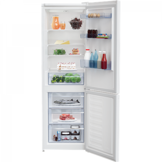 BEKO Refrigerator | RCSA366K40WN | Energy efficiency class E | Free standing | Combi | Height 185.2 cm | Fridge net capacity 223 L | Freezer net capacity 120 L | 38 dB | White